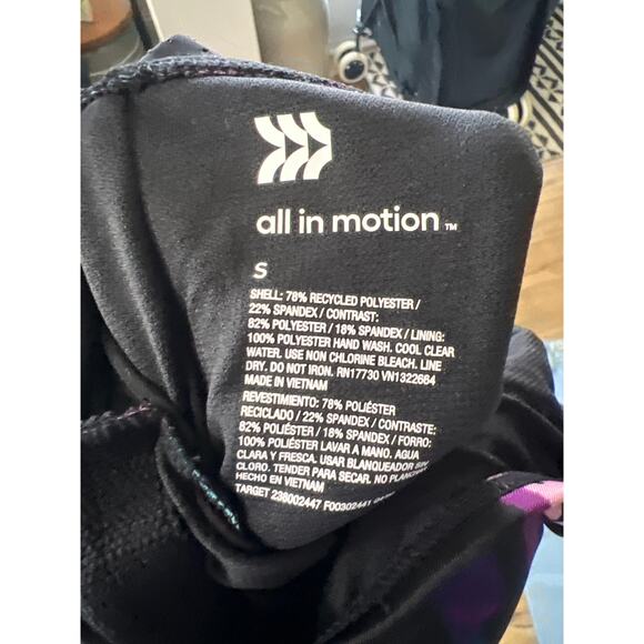 NWT All In Motion size small 4/6 one piece bathing suit swimsuit - Picture 3 of 3